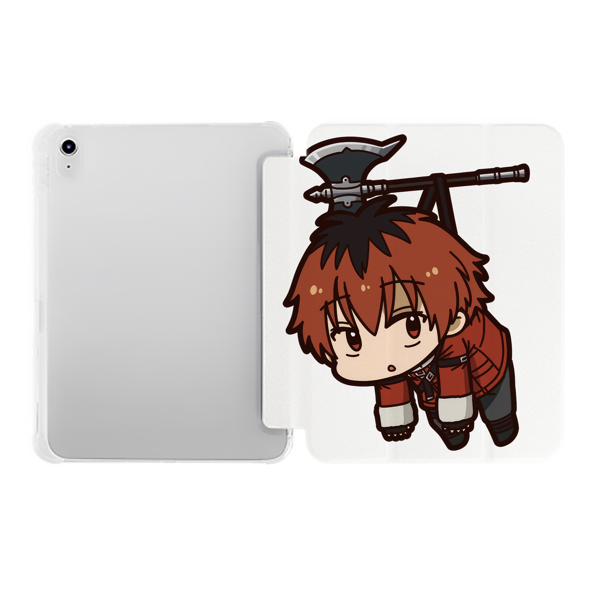 （画像用） 葬送のフリーレン Frieren IPad ケース ペン収納付き 三つ折りスタンド PUレザー×シリコン 対応機種9.5/10.5/10.9インチ